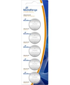 BATTERY LITHIUM CR2450 3V/5PCS MRBAT138 MEDIARANGE Baterijas un akumulatori