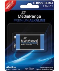 BATTERY ALKALINE E-BLOCK 9V/MRBAT107 MEDIARANGE Baterijas un akumulatori