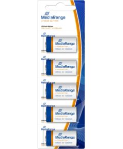 BATTERY LITHIUM CR123A 3V/5PCS MRBAT150 MEDIARANGE Baterijas un akumulatori