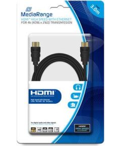 CABLE HDMI-HDMI 3M/MRCS157 MEDIARANGE  Кабель HDMI