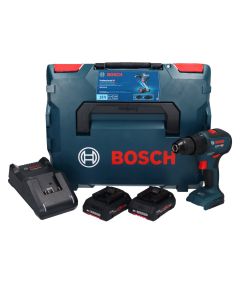 Bosch cordless hammer drill GSB 18V-55 Professional, 18Volt (blue / black, L-BOXX, 2x Li-Ion battery ProCORE18V 4.0Ah) Triecienurbjmašīnas, skrūvgrieži