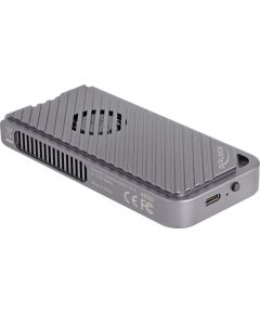 DeLOCK drive enclosure M.2 NVMe USB 40 Gbps Gaming Style (gray, tool-free, with LED and fan) Ārējo HDD, SSD korpui