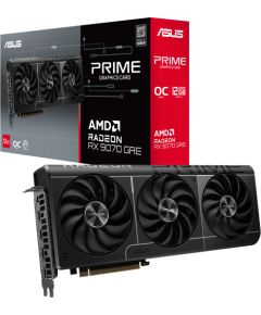 Asus Radeon RX 9070 GRE PRIME OC (gray, RDNA4, GDDR6, 2x DisplayPort, 2x HDMI) Видеокарты
