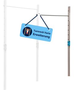HUDORA Vario Gymnastics Bar Extension Double Bar, Fitness Equipment Blue/Beige Pievilkšanās stienis