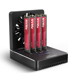 AXAGON ADSA-M2C44 USB4 docking station for 4x M.2 NVMe SSDs with disk cloning function without a PC Аксессуары для компонентов