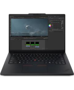 Lenovo P14s G7 Intel Black 14.5 " IPS WUXGA 1920 x 1200 pixels Anti-glare Intel Core Ultra 7 356H 16 GB LPCAMM2 LPDDR5X Solid-state drive capacity 512 GB NVIDIA RTX PRO 500 Blackwell Generation GDDR7 6 GB Windows 11 Pro 802.11be Bluetooth version 5.4 Keyb Ноутбуки