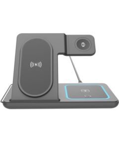 Gembird TA-WPC31S-01-BK 3-in-1 foldable wireless charger stand, 15 W, Samsung watch, black Gembird Новинки смартфонов и телефонов