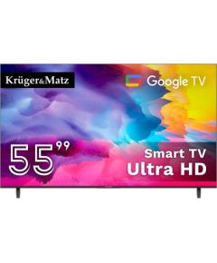 Kruger&matz Krüger&Matz KM0255UHD-G 139 cm (55") UHD Smart TV Wi-Fi Black Телевизоры