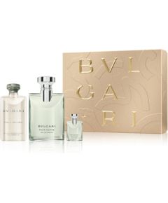 Bvlgari Pour Homme Dárková sada EDP 100 ml, miniaturka EDP 5 ml a sprchový gel 75 ml 100ml Dāvanu komplekti