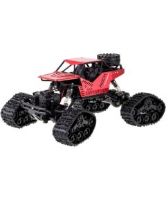 RoGer Rock Crawler 2in1 Radiovadāmā mašīna / 2.4Ghz  / 4x4 / 20 km/h / 1:16 / Sarkana Radio vadāmās rotaļlietas (RC)