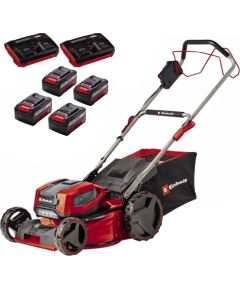 Einhell Professional cordless lawn mower GP-CM 36/47 S Li BL, 36Volt (2x18Volt) (red/black, 4x Li-ion battery 4.0Ah, with rear-wheel drive Vario Speed) Новинки Для дома и сада 