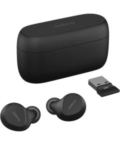Jabra Evolve2 Buds, headphones (black, MS, USB-A, Bluetooth) Austiņas