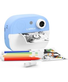 LAMAX InstaKid2 Play Kids Camera, blue Moment Foto Kameras