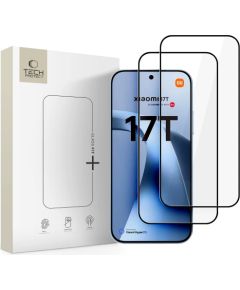 Tempered glass Tech-Protect Glass Fit+ 2-Pack Xiaomi 17T black Ekrānu aizsardzība