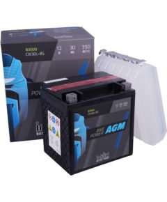 30 Ah 350A IntAct AGM 83000 moto akumulators 169x131x174mm Akumulatori