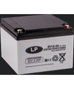 Yuasa 26Ah akumulators LANDPORT EV Industr. 166x178x125mm-+ Аккумуляторы