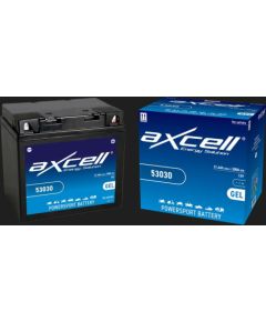 31.6Ah 300A Axcell GEL moto akumulators 178x123x166 Akumulatori