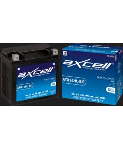 14.7Ah 220A Axcell GEL moto akumulators 150x87x145 Akumulatori