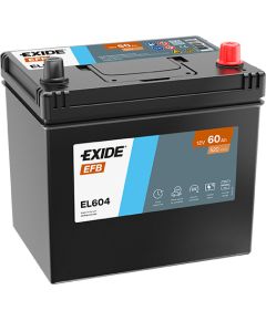 60Ah 520A akumulators EXIDE EL604 230x173x222-+ Akumulatori