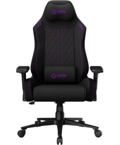 LORGAR CHA41, Ergonomic Gaming Chair Advanced, premium anti-stain fabric, Black/purple Gaming krēsli