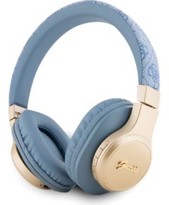 Guess   PU Leather 4G Script Logo BT5.3 Stereo Headphone Blue Наушники