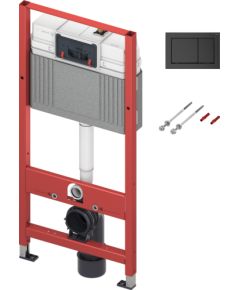 komplekts - rāmis podam TECEbase, taustiņš melns, stiprinājumi, 500x150 mm, h=1120 mm Iebūvējamie rāmji