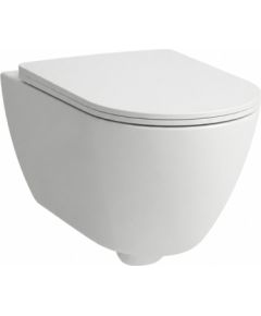 Laufen pods ar QR/SC vāku Pro X rimless, stiprināms pie sienas, 360x540 mm, silent flush, balts Jaunumi Sadz. tehnika