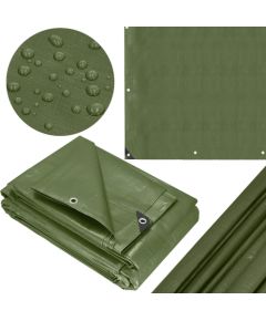 Brezents 6x9m Springos GA2125 120g/m2 bieza zaļa aizsargloksne Nojumes un aksesuāri