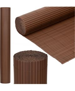 Springos PVC pārklājuma maskēšanas paklājiņš 500x120 cm balkonam, terasei, žogam, brūns Nojumes un aksesuāri
