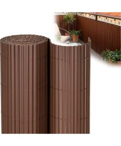 Springos PVC pārklājuma maskēšanas paklājiņš 500x100 cm balkonam, terasei, žogam, brūns Nojumes un aksesuāri