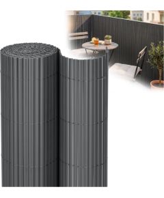 Springos PVC pārklājuma maskēšanas paklājiņš 300x100 cm balkonam, terasei, žogam, tumši pelēks Nojumes un aksesuāri