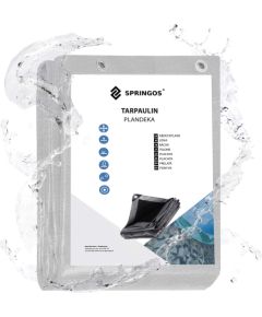 Springos Защитный брезент для сада, усиленный, серый, 3х5 м, 260 г/м2 Тенты и аксессуары