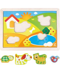 HAPE Saulainā ieleja puzle 3 in 1, E1601A Jaunumi, Bērnu preces