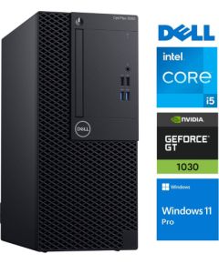 DELL 3060 Tower i5-8500 16GB 256SSD M.2 NVME GT1030 2GB WIN11Pro Atjaunoti personālie datori