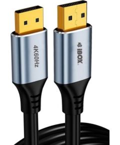 Ibox Kabel DisplayPort 4k60Hz złota wtyczka 3m Adapteri