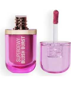 Makeup Revolution Superdewy Blush Burst - Tekutá tvářenka 4,2 g Burst Peach Spritz Dekoratīvā kosmētika