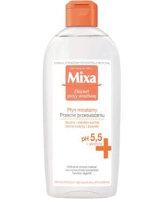 Mixa Micellar Water Anti-Dryness - Micelární roztok pro suchou pleť 400ml Ķermeņa kosmētika