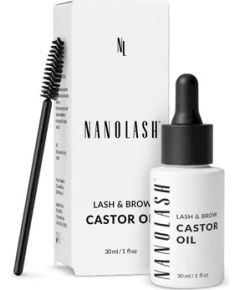 Nanolash Lash & Brow Castor Oil - Ricinový olej na řasy a obočí 30ml Dekoratīvā kosmētika