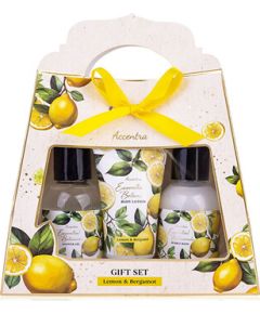 Accentra Lemon & Bergamot Essential Botanics Body Care Gift Box - Dárková sada do koupele Ķermeņa kosmētika