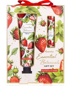 Accentra Strawberry & Vanilla Essential Botanics Set - Dárková sada Ķermeņa kosmētika