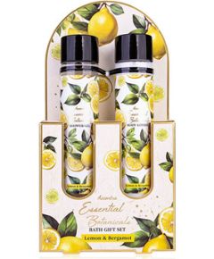 Accentra Lemon & Bergamot Essential Botanicals Body Care Set - Dárková sada ve zkumavkách Ķermeņa kosmētika