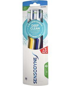 Sensodyne Deep Clean Extra Soft Toothbrush - Extra měkký zubní kartáček ( 3 ks ) Zobu pastas un mutes dobuma skalojamie līdzekļi