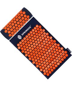 Akupresūras paklājiņš ar tapas Springos FA0155 65x41 cm ar spilvenu, relaksācijas masētājs Jaunumi - Sports