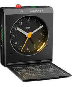 Modinātājs Braun BC 05 B Quartz Foldable Alarm Clock Black Jaunumi - Datori