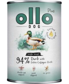OLLO Plus Collagen Mono Duck - wet dog food - 800g Suņu barība