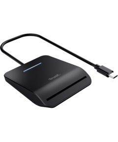 Trust Primo smart card reader Indoor USB USB Type-C Black Считыватели карт