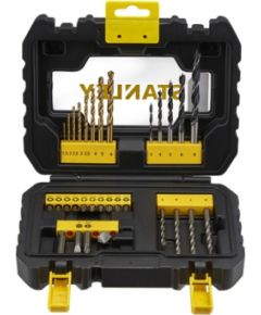 Urbju un skrūvgriežu uzgaļu komplekts Stanley STA88550-XJ; 31 gab. Аксессуары для дрелей