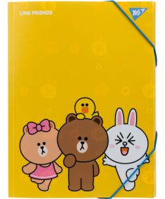 Elastīgā mape YES Line Friends A4 Dokumentu mapes