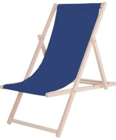 Platinet PLATINET LEŻAK OGRODOWY DREWNIANY SUMMER SUNBED GRANATOWY [45434] Шезлонги и пляжные стулья
