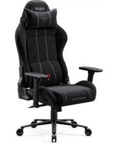 Krzesło biurowe Diablo Chairs Fotel gamingowy materiałowy czarny Diablo X-One 2.0 Burned Black Normal Новости, мебель, дом